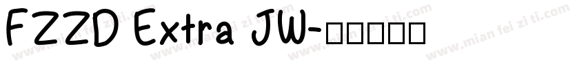 FZZD Extra JW字体转换